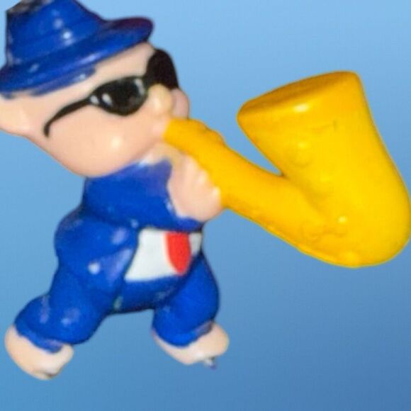 1994 Looney Tunes Porky Pig PVC Blues Brothers Figure Saxophone Pepsi Promo - Picture 3 of 7